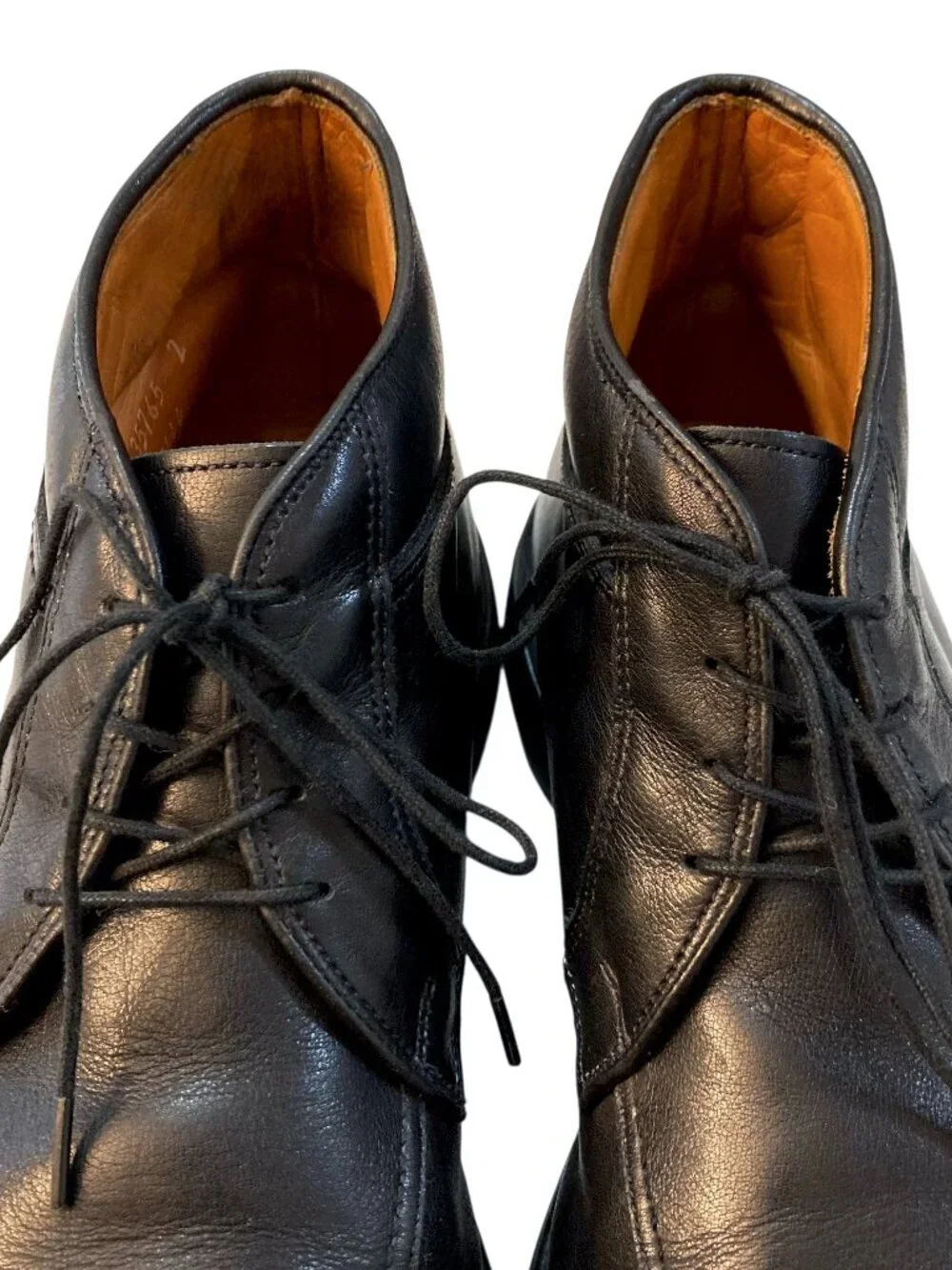 ALLEN EDMONDS Stuart Leather Lace Up Chukka Boots Shoes Black Size 9